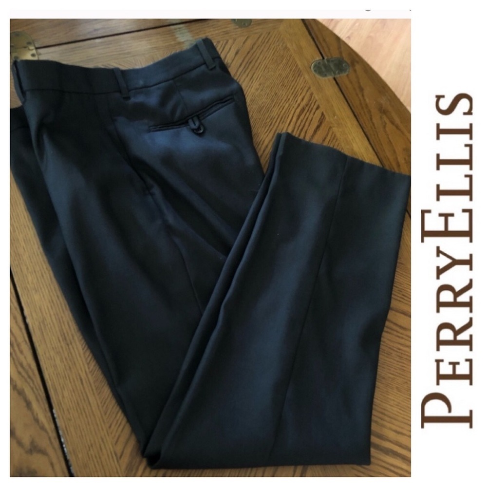 PERRY ELLIS Black Dress Slacks